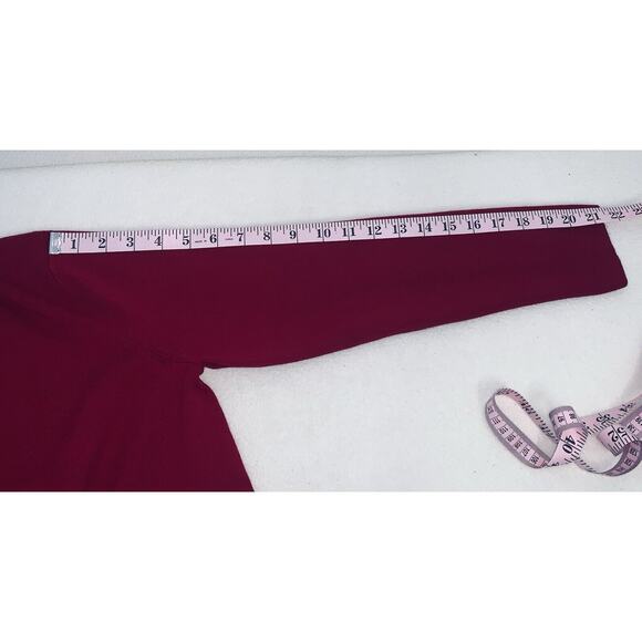 Medium Mercer Street Studio Red Tight Knit Sweater Pullover Long Sleeve Womens - Picture 9 of 13